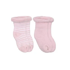 Kushies Terry Newborn Socks - 2 Pack -Motherswork Store SK670 PNK
