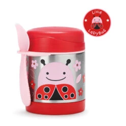 Skip Hop Zoo Insulated Little Kid Food Jar -Motherswork Store Skip hop zoo insulated little kid food jar ladybug