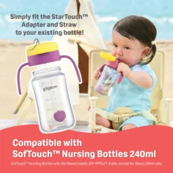Pigeon StarTouch™ Straw Cup With Gravity Ball (250ml) -Motherswork Store StarTouch 7 compatiblewithsoftouch