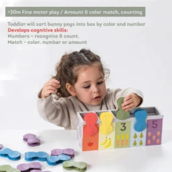 Taf Toys Bunny School Match & Count Toy -Motherswork Store TafToysBunnySchoolMatch CountToy Motherswork 4