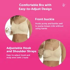 Mama's Choice Seamless Hands Free Pumping Bra (Cream) -Motherswork Store USP 1