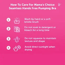 Mama's Choice Seamless Hands Free Pumping Bra (Cream) -Motherswork Store Usecase