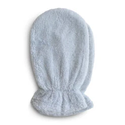 Mushie Organic Cotton Bath Mitt 2-Pack -Motherswork Store babyblue