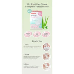Pigeon Breastpads Comfyfeel - 60 Pieces -Motherswork Store comfy