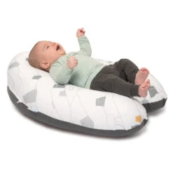Doomoo Buddy - Organic Cotton Multi-Functional Cushion -Motherswork Store doomoobuddy beargrey withbaby KEP0586 2