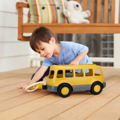 Green Toys School Bus Wagon -Motherswork Store gtwagin1