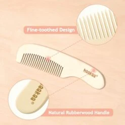 Haakaa Goat Wool Baby Brush & Comb Set -Motherswork Store haakaa goat wool baby brush comb set 4