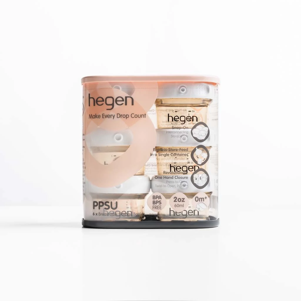 Hegen PCTO™ 60ml/2oz Breast Milk Storage PPSU - 6 Pack 2 Hegen PCTO™ 60ml/2oz Breast Milk Storage PPSU - 6 Pack - Image 2