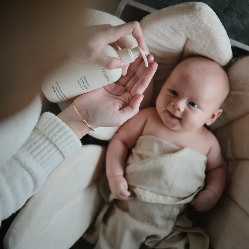 Mushie Baby Shampoo & Body Wash - Fragrance Free (400 Ml) 2 Mushie Baby Shampoo & Body Wash - Fragrance Free (400 Ml) - Image 2