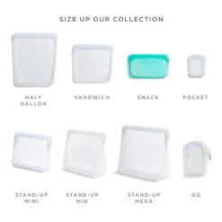 Stasher Reusable Silicone Snack Bag, Rainbow Green (355 Ml) -Motherswork Store snackbagszie 83f2ea2c f9ab 47b5 87ad 5515d7aefcfc