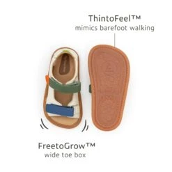 Tip Toey Joey Explore Sandals - Tapioca/Blue Tang/Salsa -Motherswork Store tip toey joey first walker explore tapioca blue tang salsa singapore 2