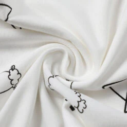 Baa Baa Sheepz Bed-Time Buddy Case Cute Big Star & Sheepz White -Motherswork Store whitecases2